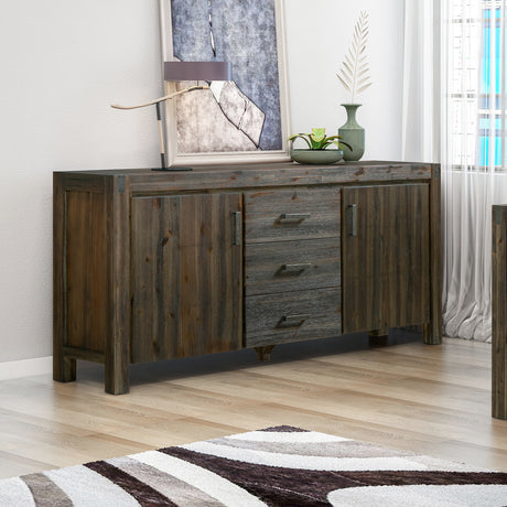 Chocolate Acacia Buffet Sideboard