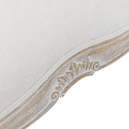 Lille Vintage White Washed Oak Bench Chair