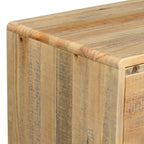 Bedside Table 2 drawers Night Stand Solid Wood Storage Light Brown Colour