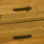 Bedside Table 2 drawers Night Stand Solid Wood Storage Light Brown Colour