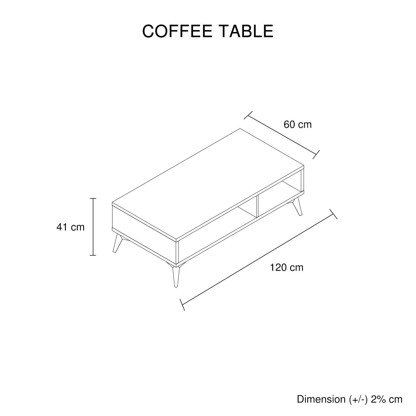 Maxwell Champagne Coffee Table with Storage