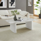 Scarlet Glossy White Sintered Stone Coffee Table