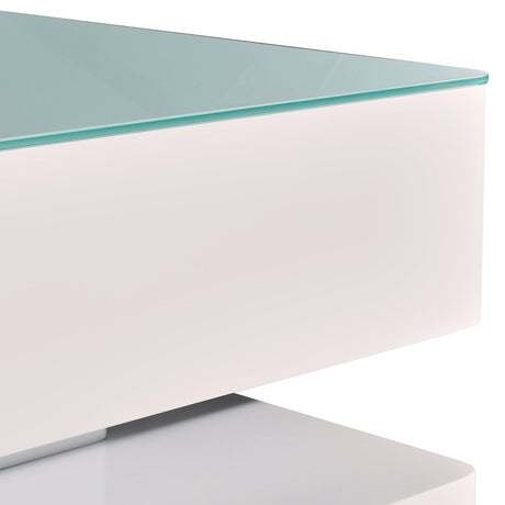 High Gloss Modern Coffee Table with Storage