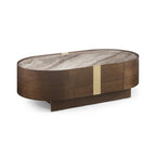 Venus Dark Walnut Coffee Table with Storage