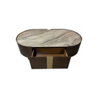 Venus Dark Walnut Coffee Table with Storage