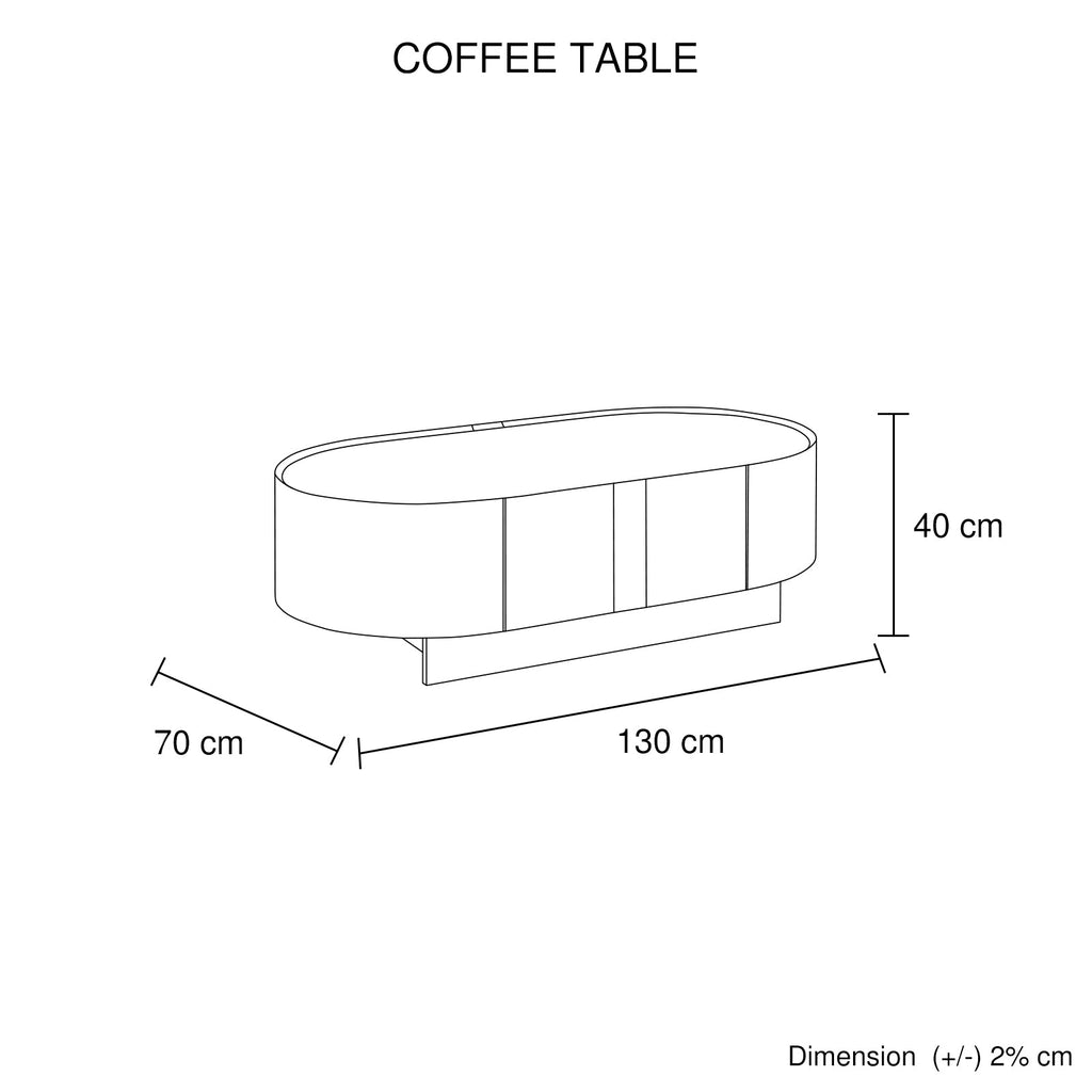Venus Dark Walnut Coffee Table with Storage