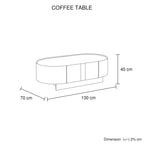 Venus Dark Walnut Coffee Table with Storage