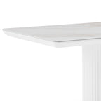 Ceramic Top Dining Table with Stainless Steel Legs