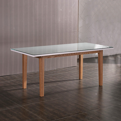Elegant High Gloss White Dining Table