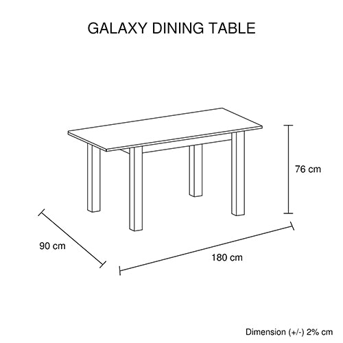 Elegant High Gloss White Dining Table