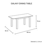 Elegant High Gloss White Dining Table