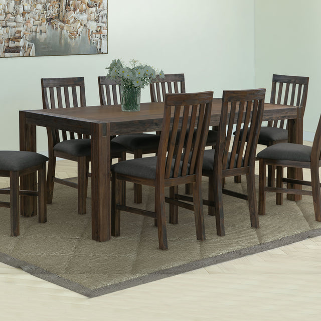 Large 210cm Solid Acacia Dining Table