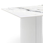 High Gloss White Sintered Stone Dining Table