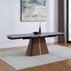 Extendable Ceramic & Glass Dining Table