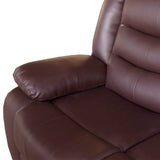 Luxurious Brown Faux Leather Single Seater Recliner Sofa Chair