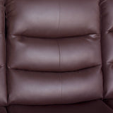 Luxurious Brown Faux Leather Single Seater Recliner Sofa Chair