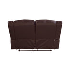 Elegant Brown Faux Leather 2 Seater Recliner