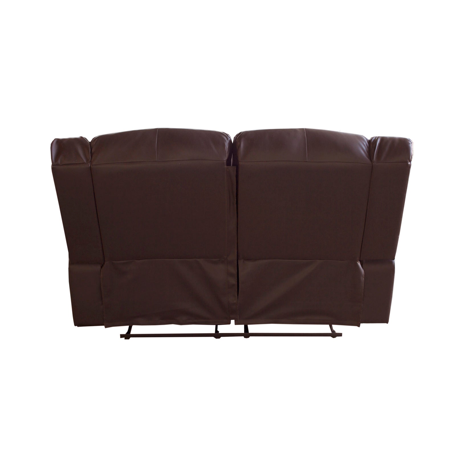Elegant Brown Faux Leather 2 Seater Recliner