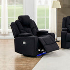 Electric Recliner Lounge Armchair in Rhino Fabric