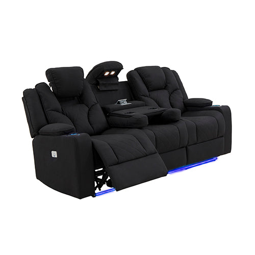Rhino Fabric Electric Recliner Armchair