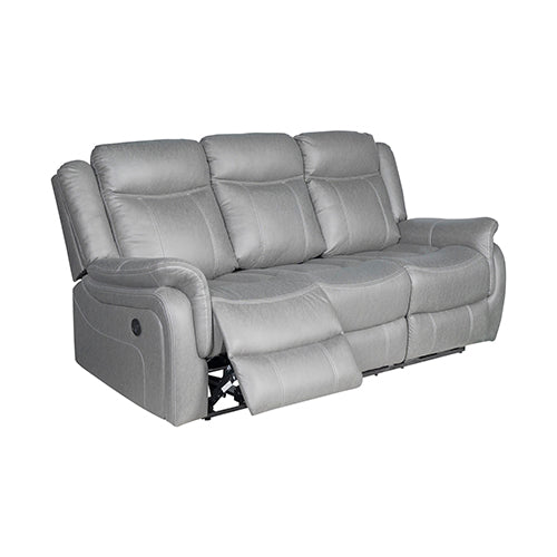 Finest Grey Fabric Recliner Sofa Set