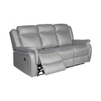 Finest Grey Fabric Recliner Sofa Set