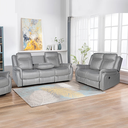 Carlton Finest Grey Recliner Sofa Set