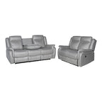 Carlton Finest Grey Recliner Sofa Set