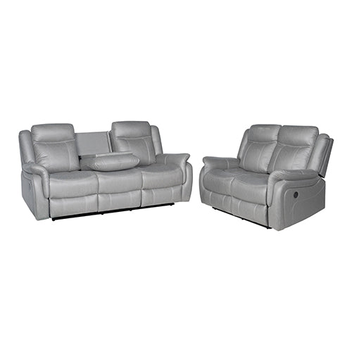 Carlton Finest Grey Recliner Sofa Set
