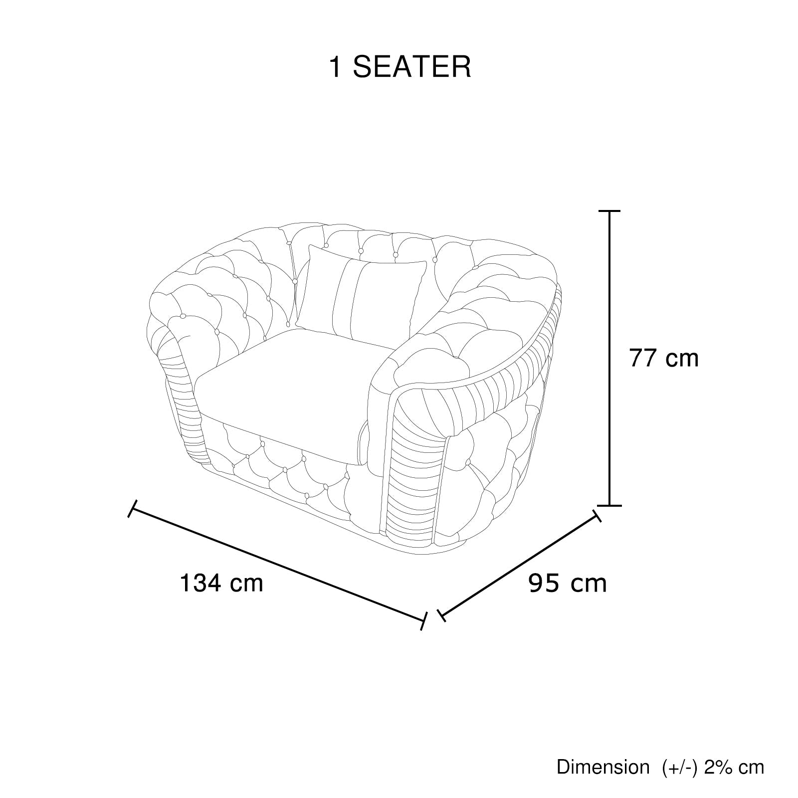 Demeanor Duke 3-1-1 Seater Sofa Set
