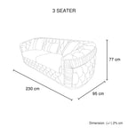 Demeanor Duke 3-1-1 Seater Sofa Set