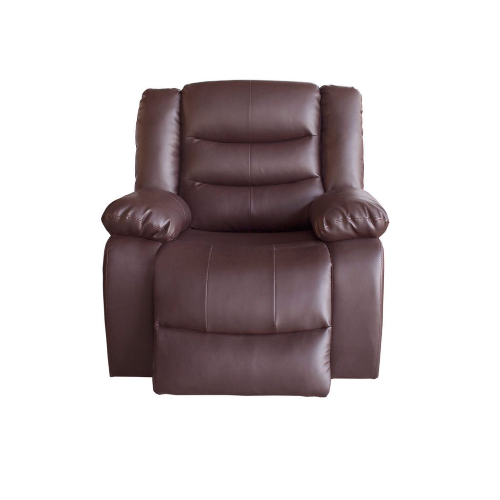 Luxury Faux Leather Recliner Sofa Set