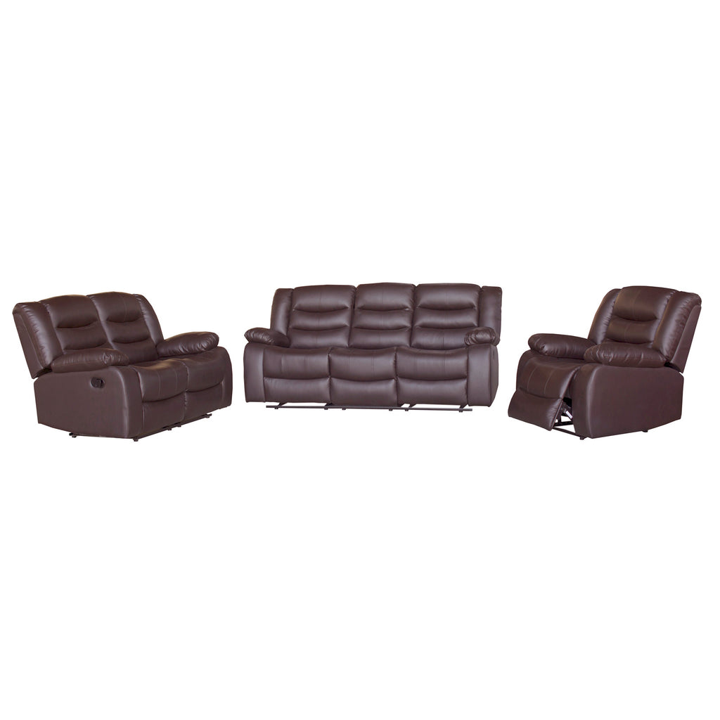 Luxury 3+2+1 Seater Faux Leather Recliner Sofa