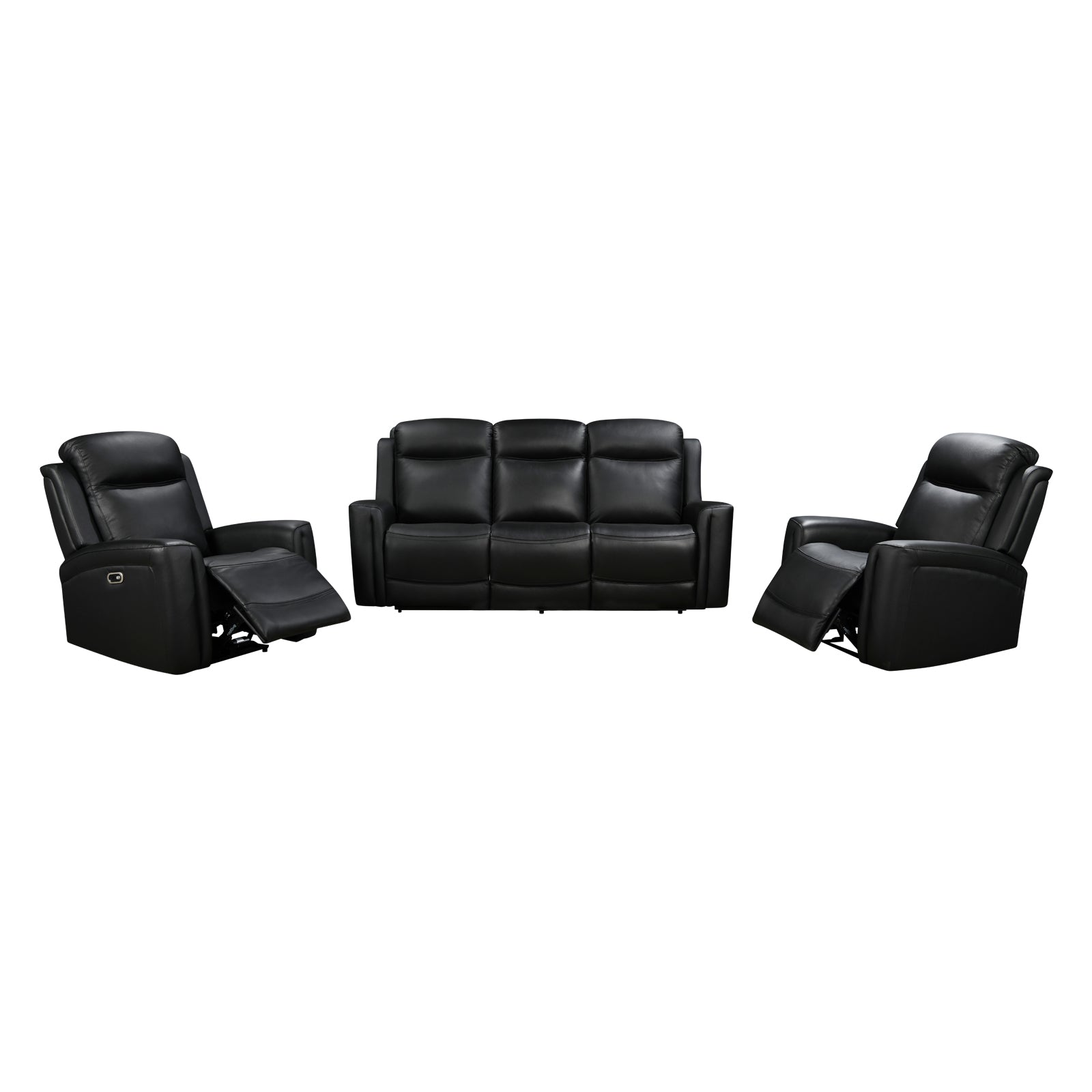 Premium Electric Leather Recliner Set