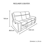 Phoenix Electric Recliner Set - 3-2-1 Seater