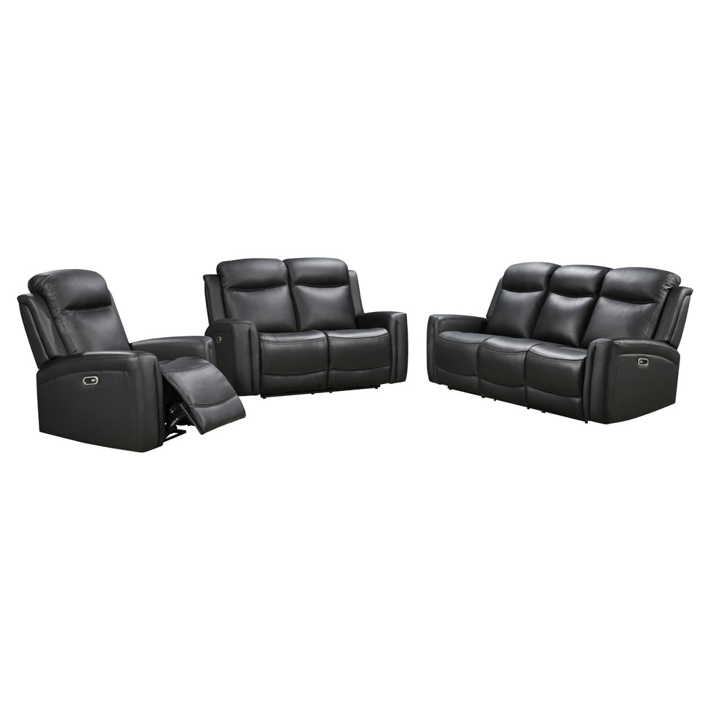 Luxury Electric Leather Recliner Set