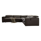 Genuine Leather Electric Recliner Corner Sofa