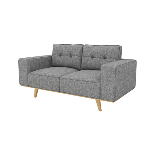 Elegant Grey 2 Seater Sofa with Pocket Springs