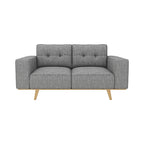 Elegant Grey 2 Seater Sofa with Pocket Springs