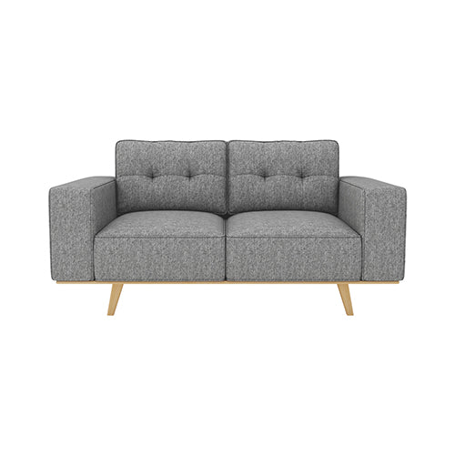 Elegant Grey 2 Seater Sofa with Pocket Springs