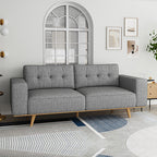 Elegant Grey 3 Seater Sofa with Pocket Springs