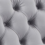 Jacques 2 Seater Grey Velvet Sofa