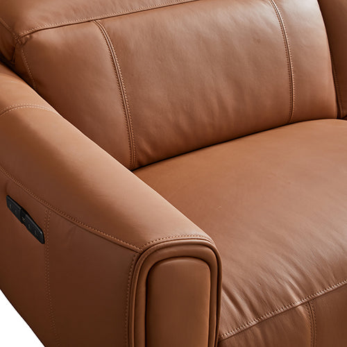 London 5 Seater Genuine Leather Recliner Sofa