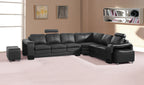 Luxurious 6-Seater Faux Leather Corner Sofa