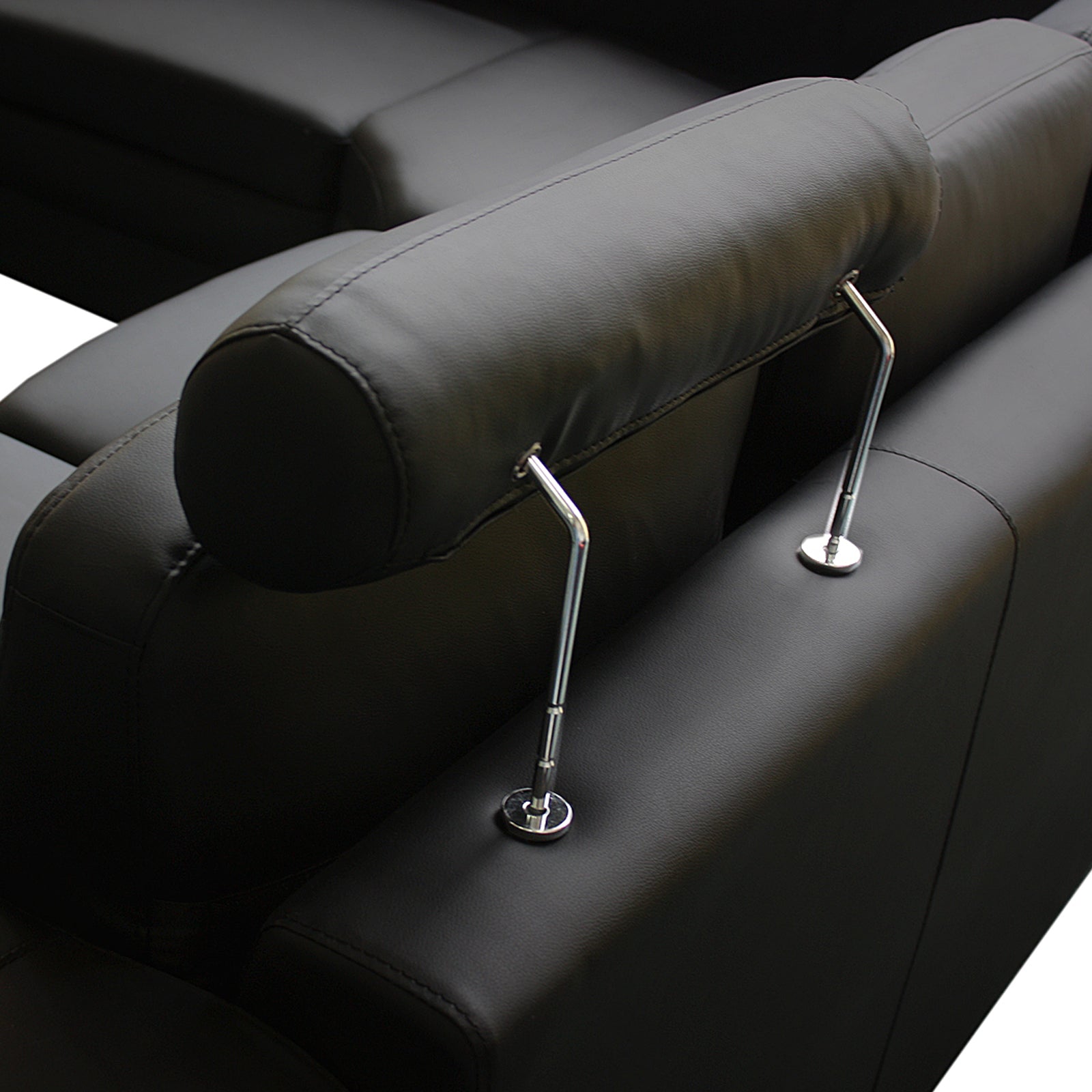 Luxurious 6-Seater Faux Leather Corner Sofa