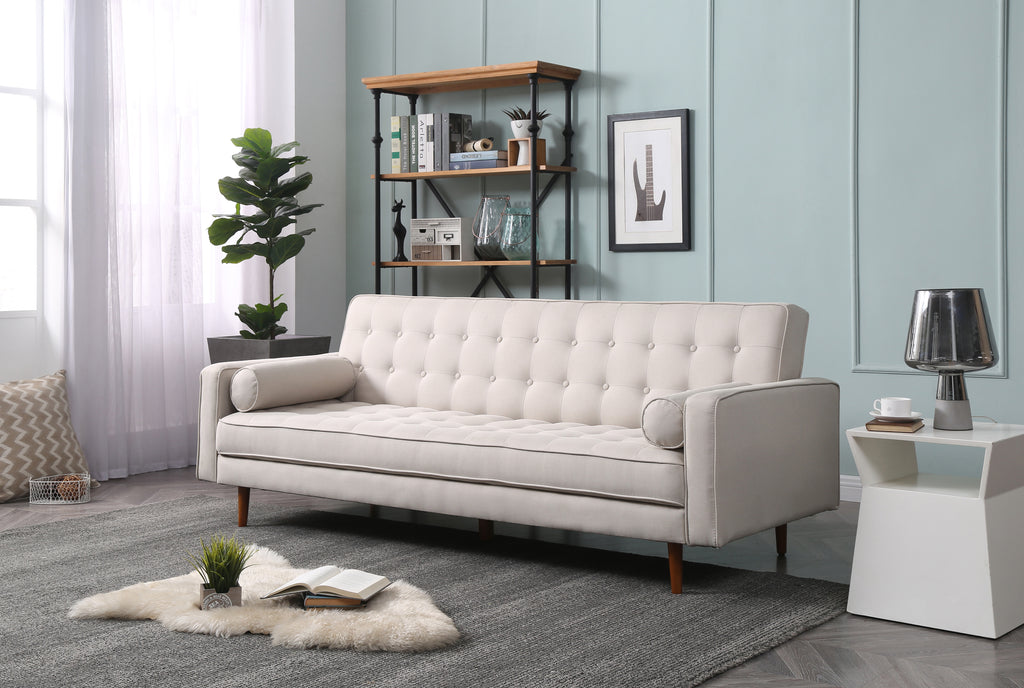 Marcella 3-Seater Button Tufted Sofa Bed