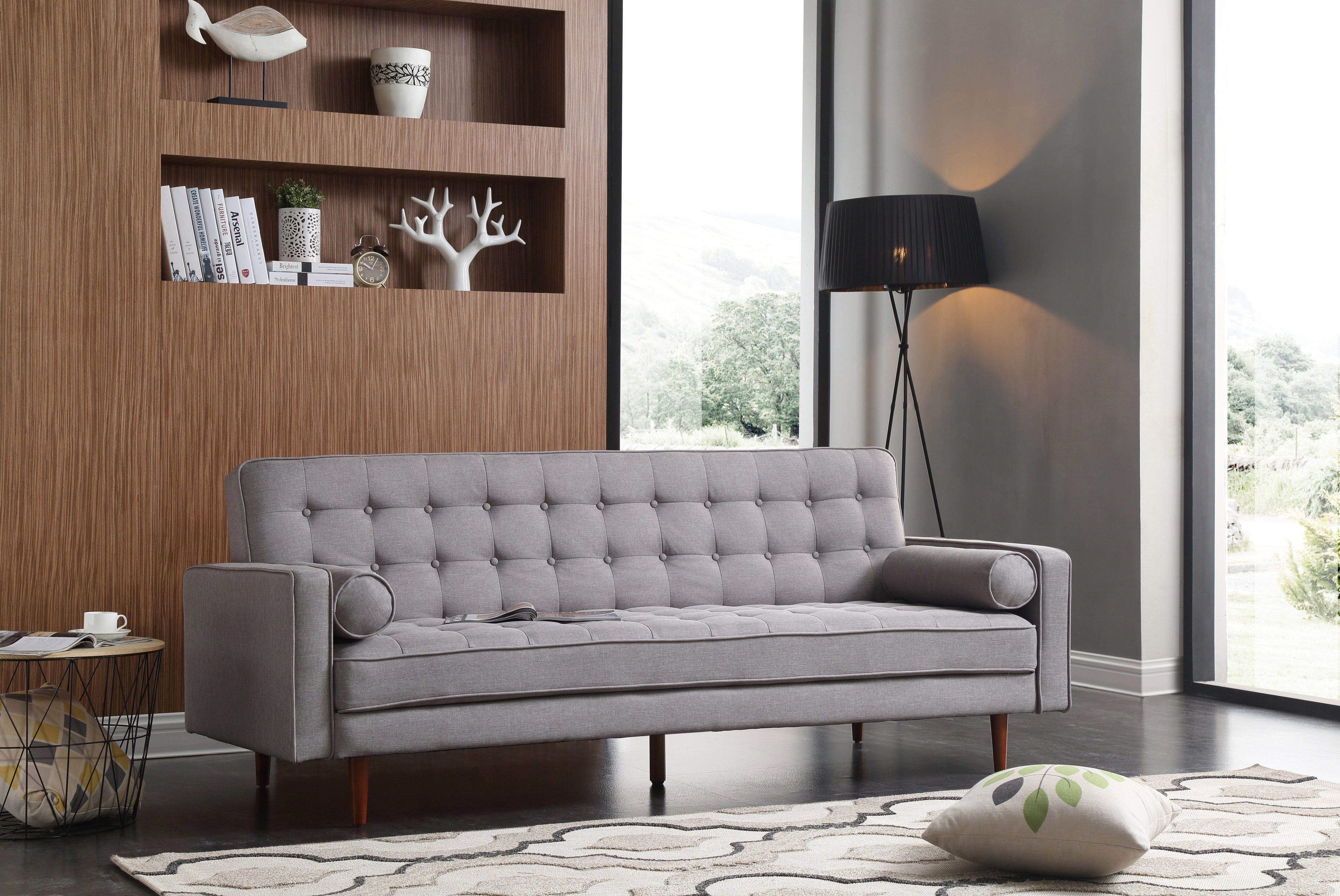 Marcella 3-Seater Sofa Bed in Grey