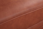 Elegant Brown Faux Leather 3 Seater Sofa