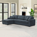 Milano Corner Sofa Chaise in Charcoal