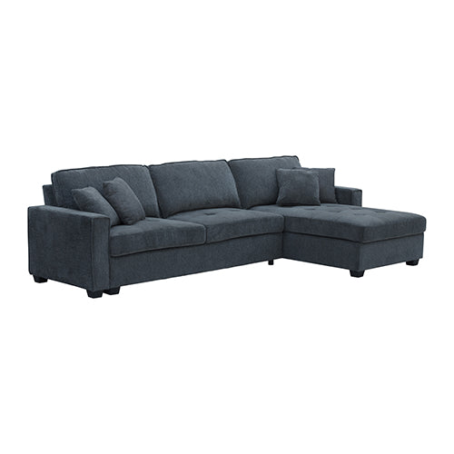 Milano Corner Sofa Chaise in Charcoal